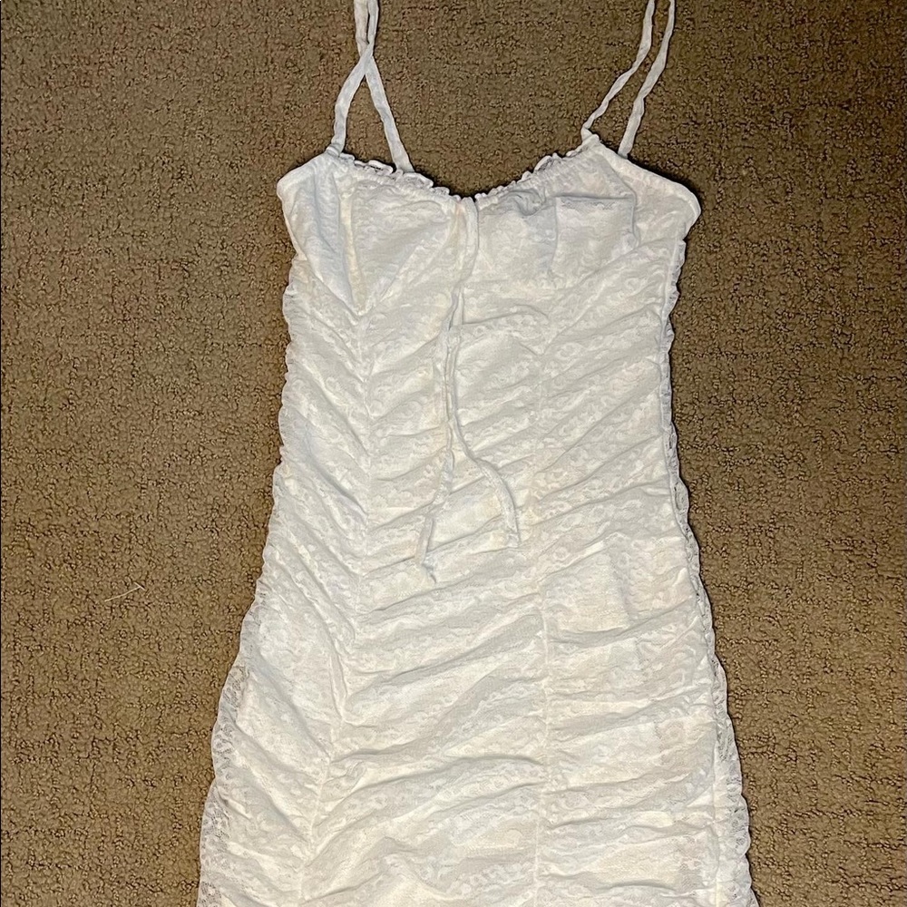 h&m white dress lace